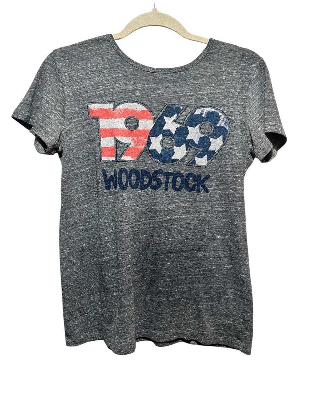 Woodstock 1969 Graphic Tee in Heather Gray Size M